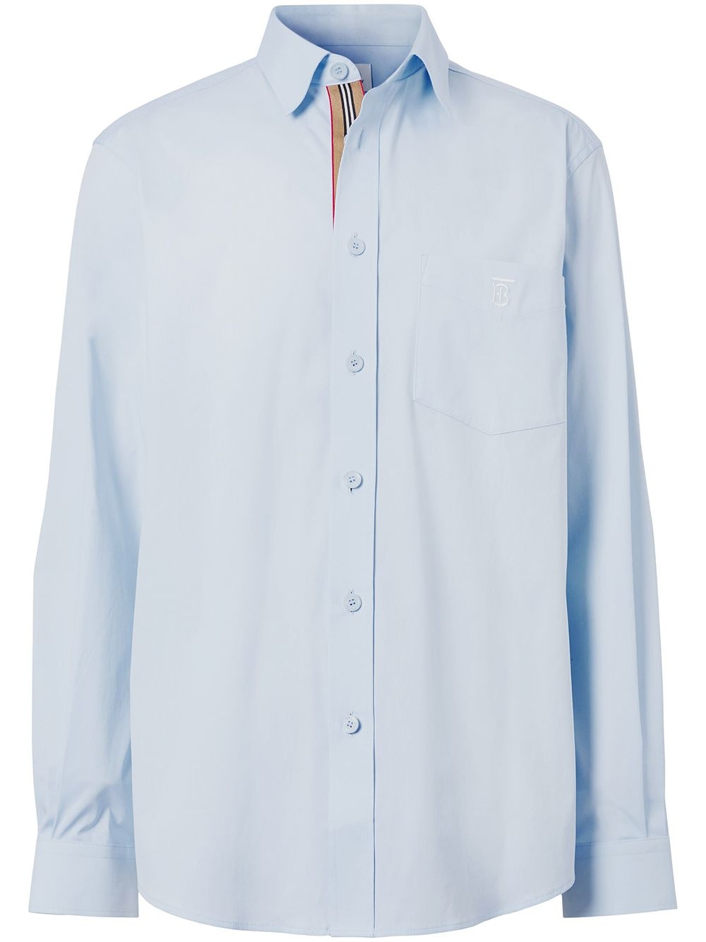 monogram-embroidered shirt - 1