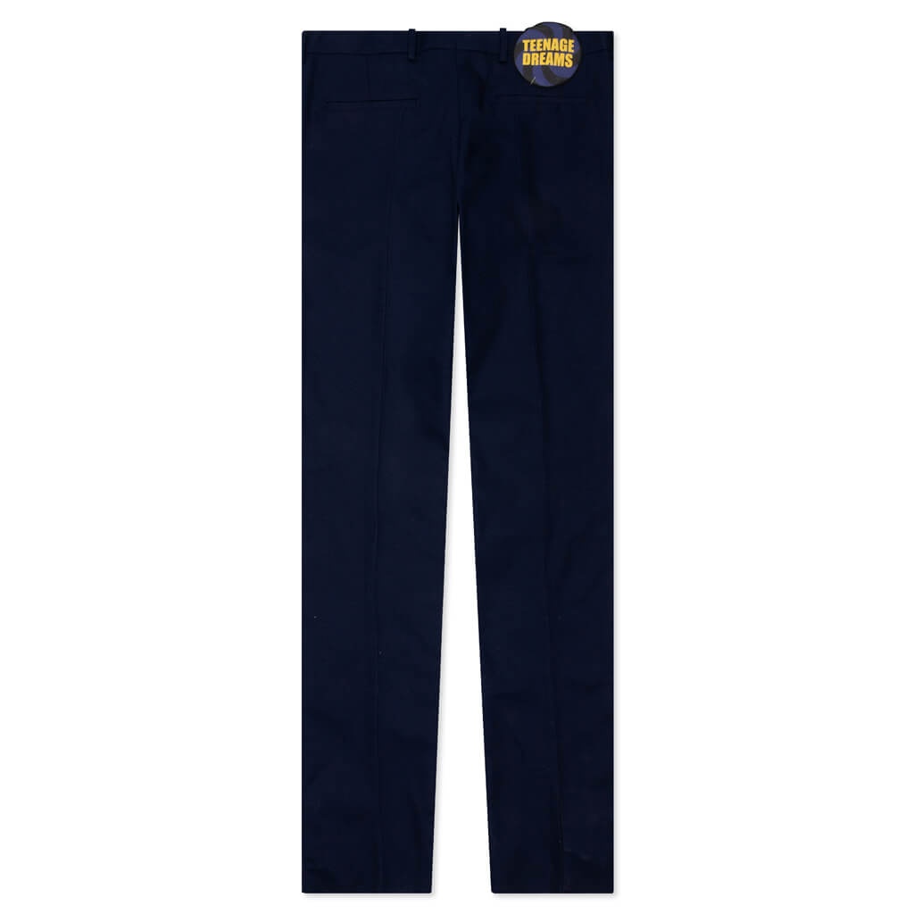 RAF SIMONS SLIGHTLY FLARED PANTS - NAVY - 2