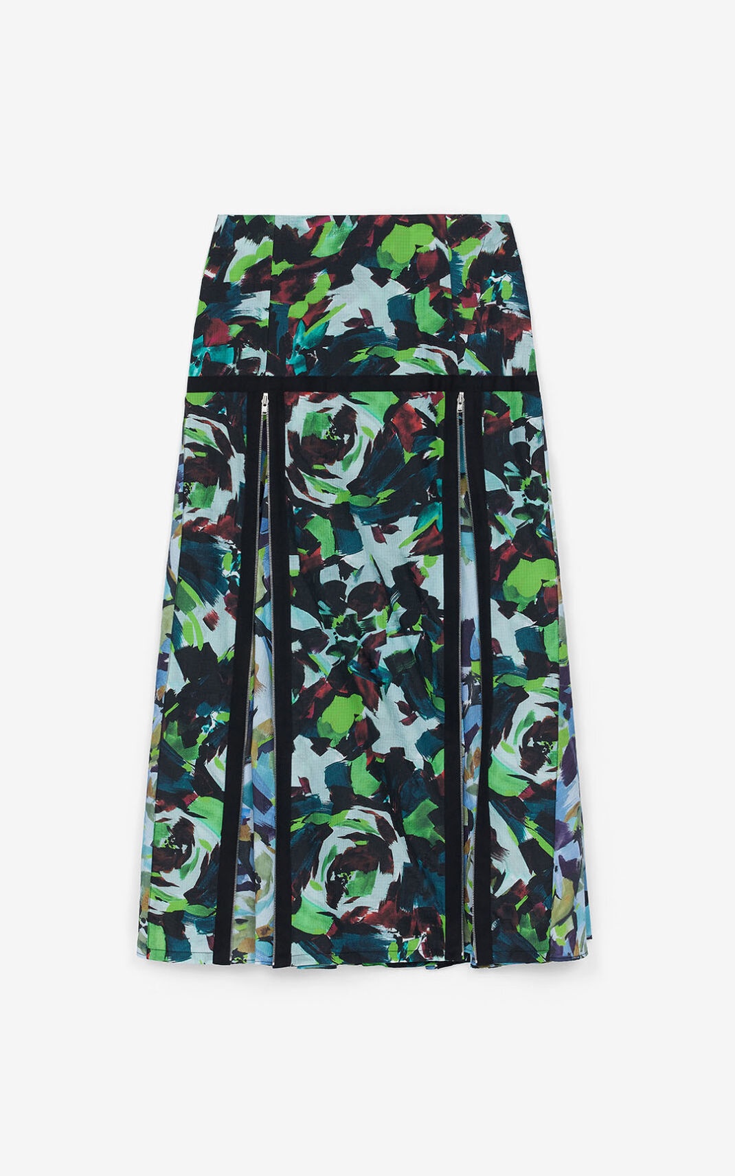 'Archive Floral' midi skirt - 5