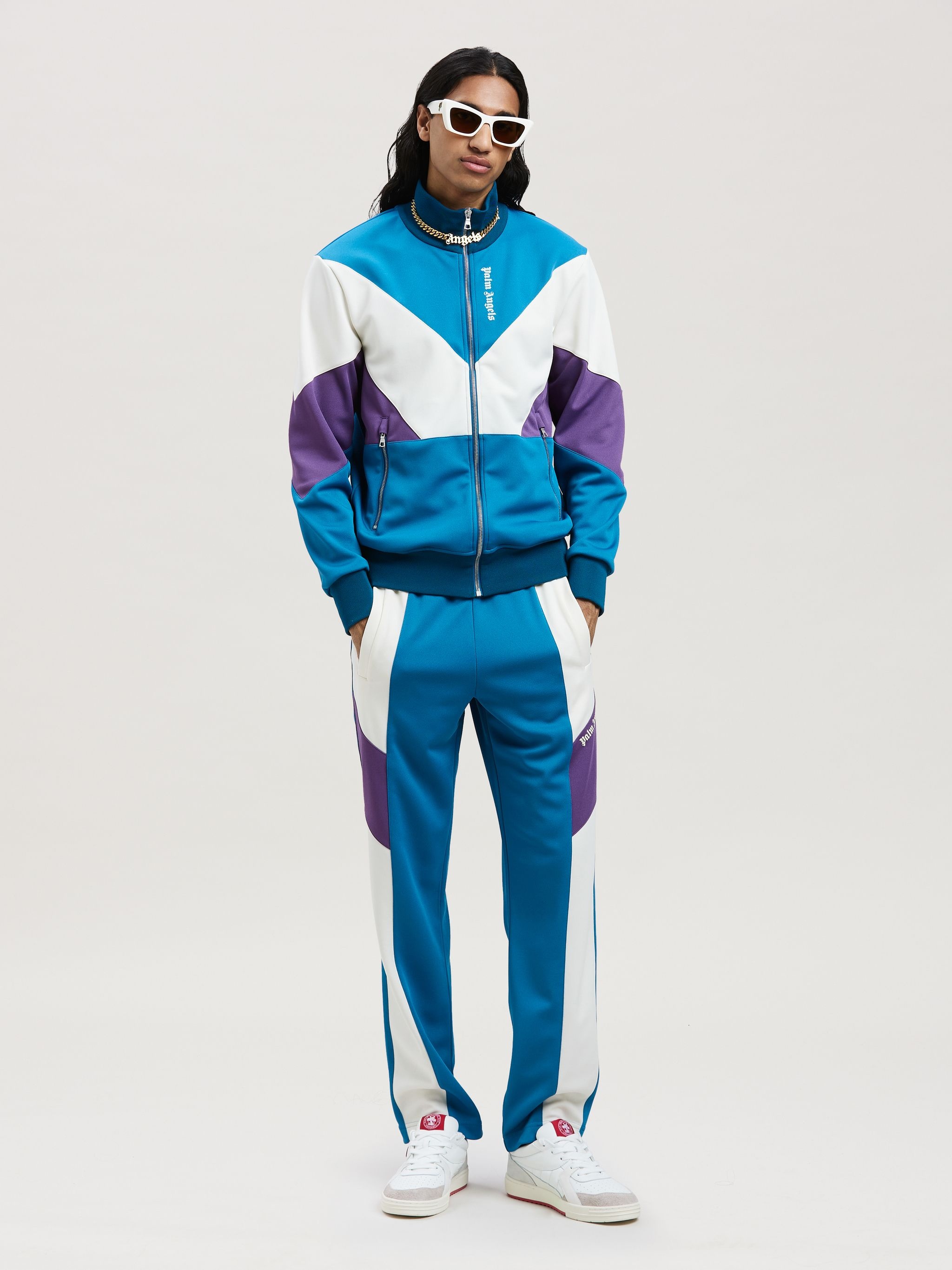 V COLORBLOCK TRACK JACKET - 2