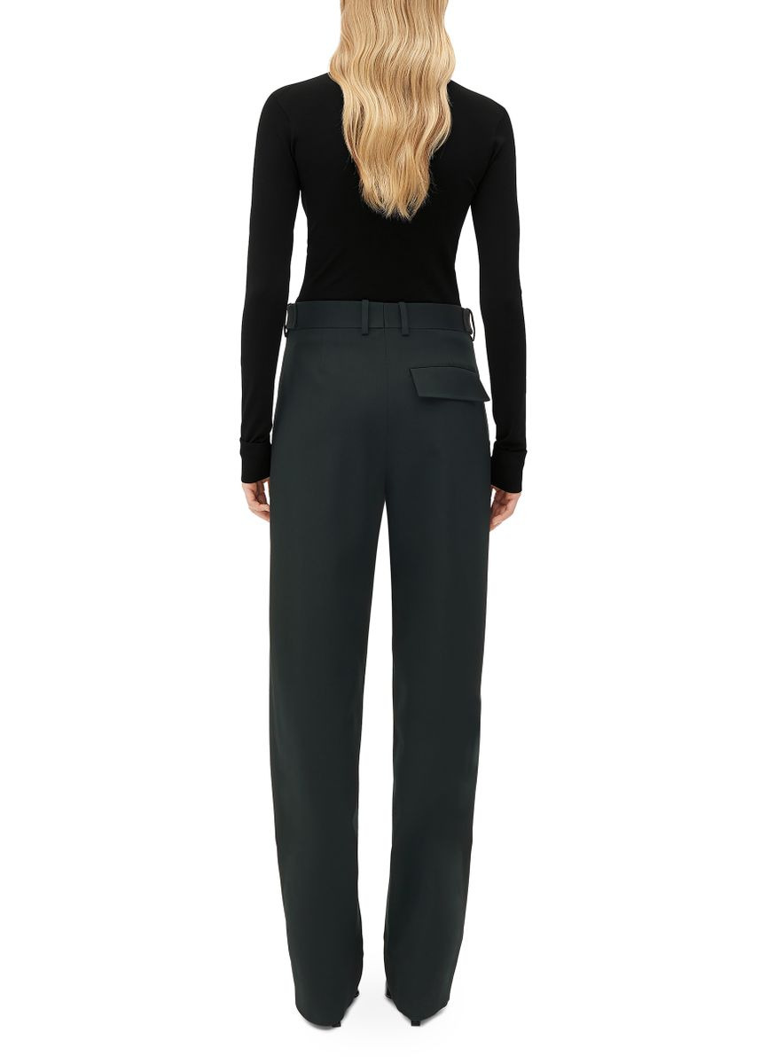 Straight-leg wool pants - 7