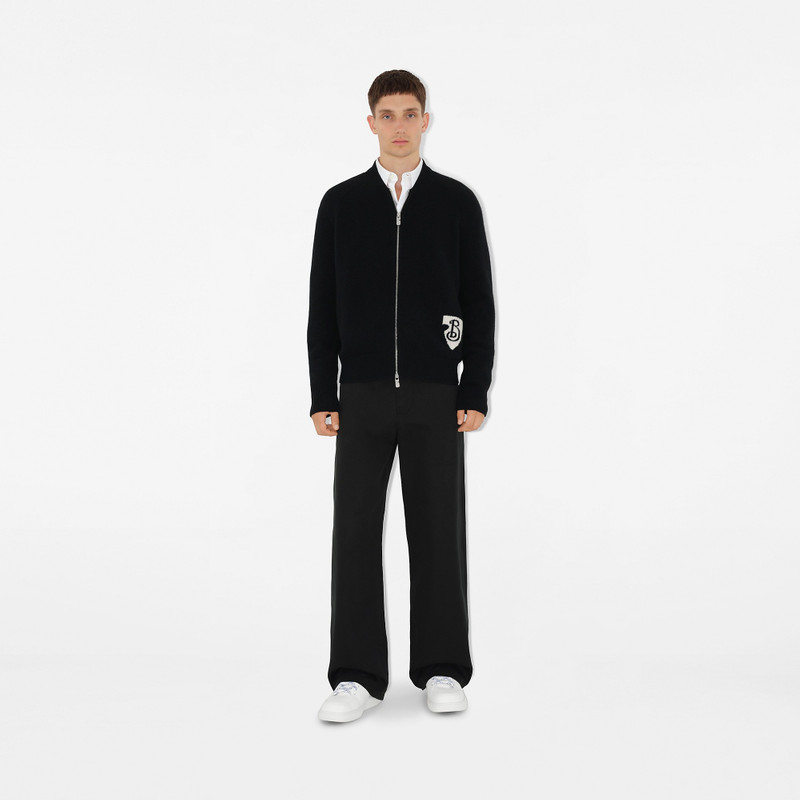 Burberry B Shield Wool Blend Bomber Jacket outlook