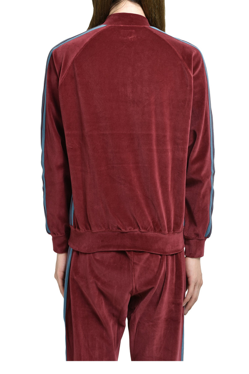 NEEDLES RIB COLLAR TRACK JACKET - C/PE VELOUR / BUR outlook