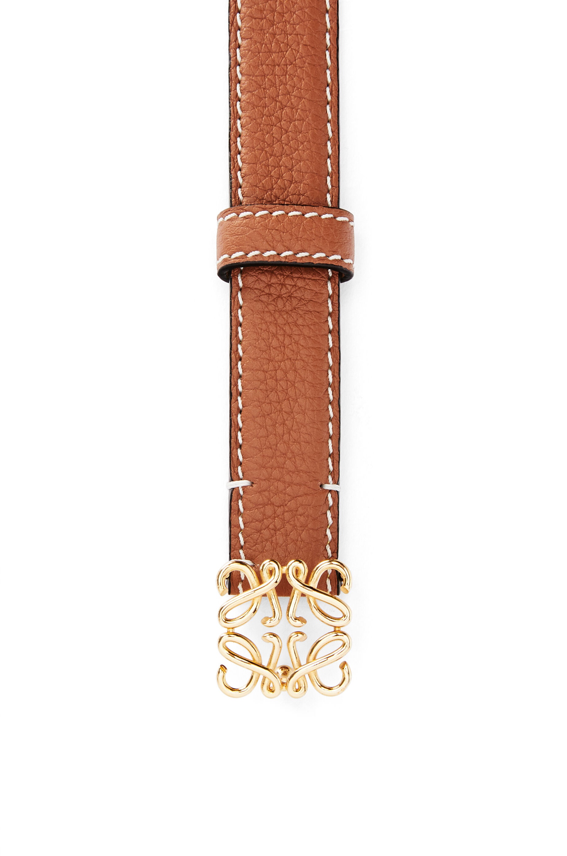 Anagram belt in grained calfskin - 2