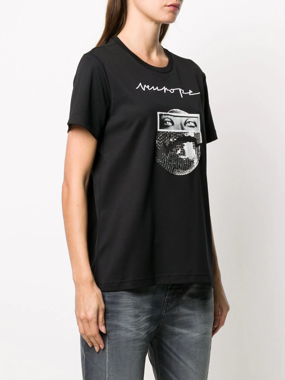 photographic-print short sleeved T-shirt - 3