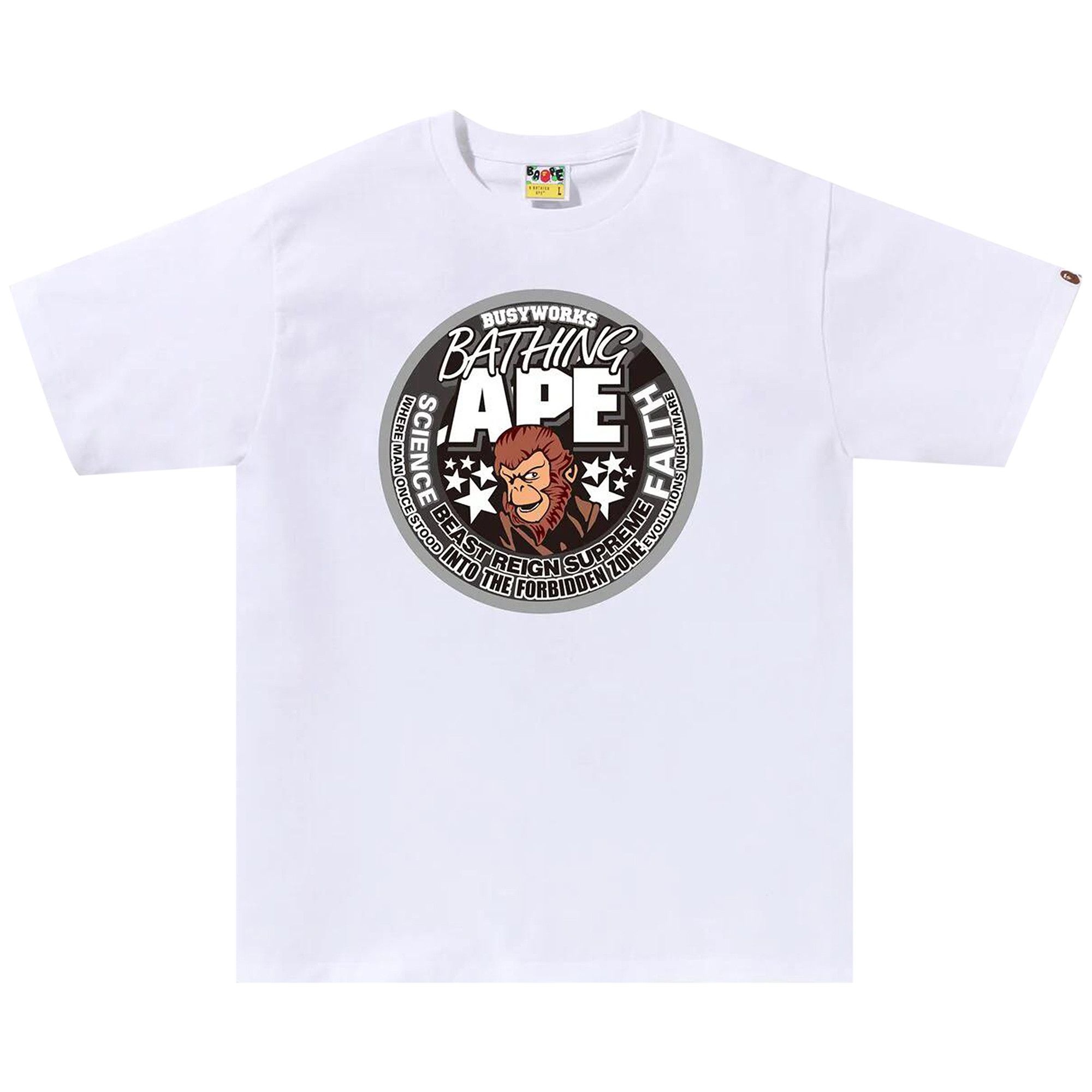 BAPE Busy Works Bathing Ape Tee 'White' - 1