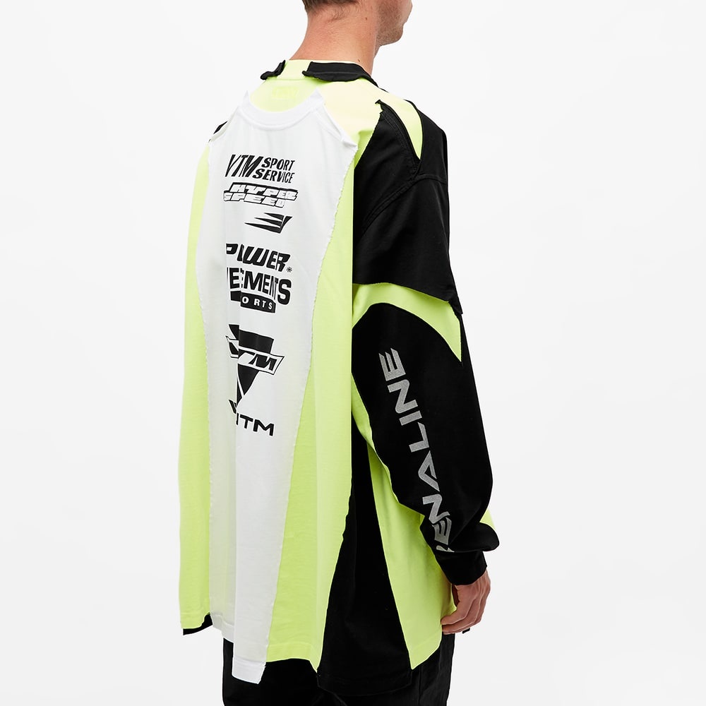 Vetements Long Sleeve Motocross Patched Logo Tee - 6