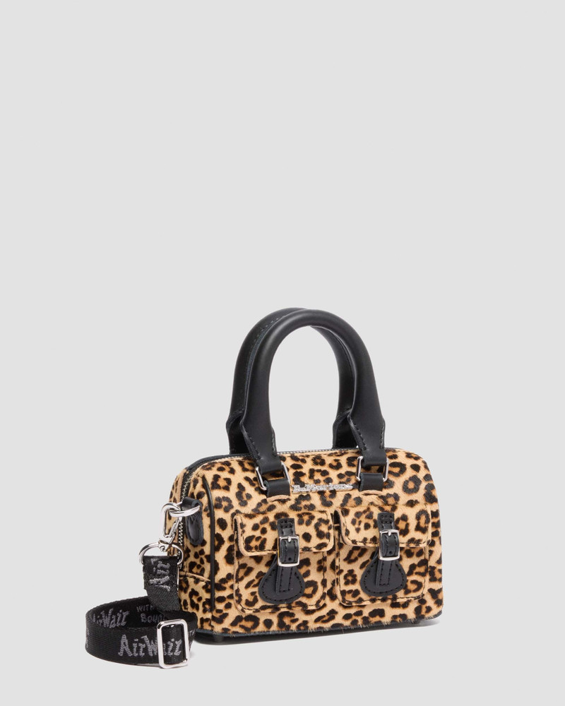 MINI TOP HANDLE BAG Hair On Leopard Print Bag 6