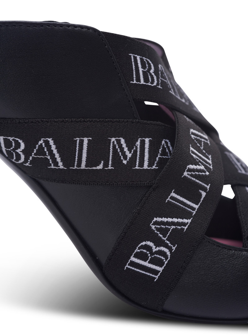 Ruby mules with Vintage Balmain straps 6