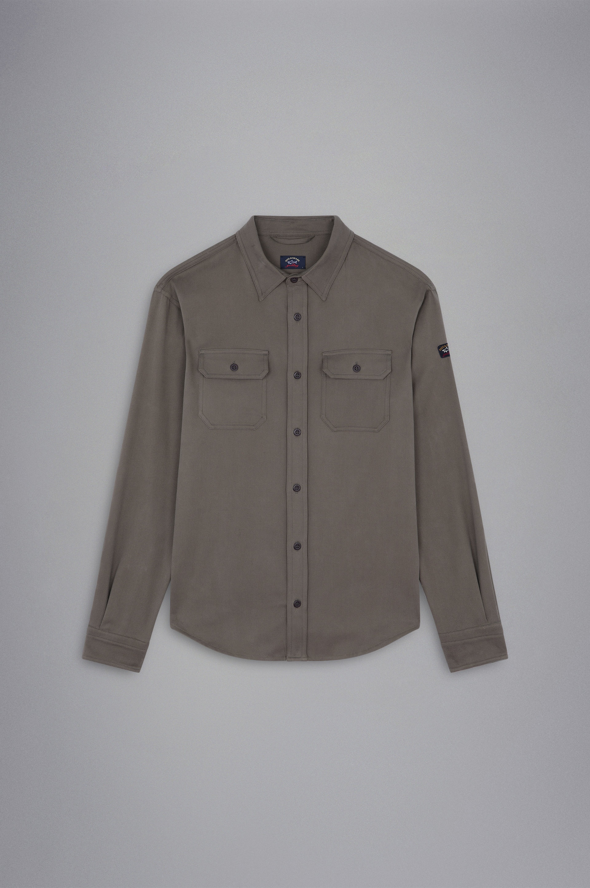 STRETCH COTTON OVERSHIRT - 1