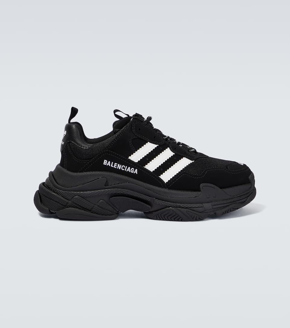 BALENCIAGA×ADIDAS TRIPLE S 44 ブラック Balenciaga x adidas Triple S Black White (Women's