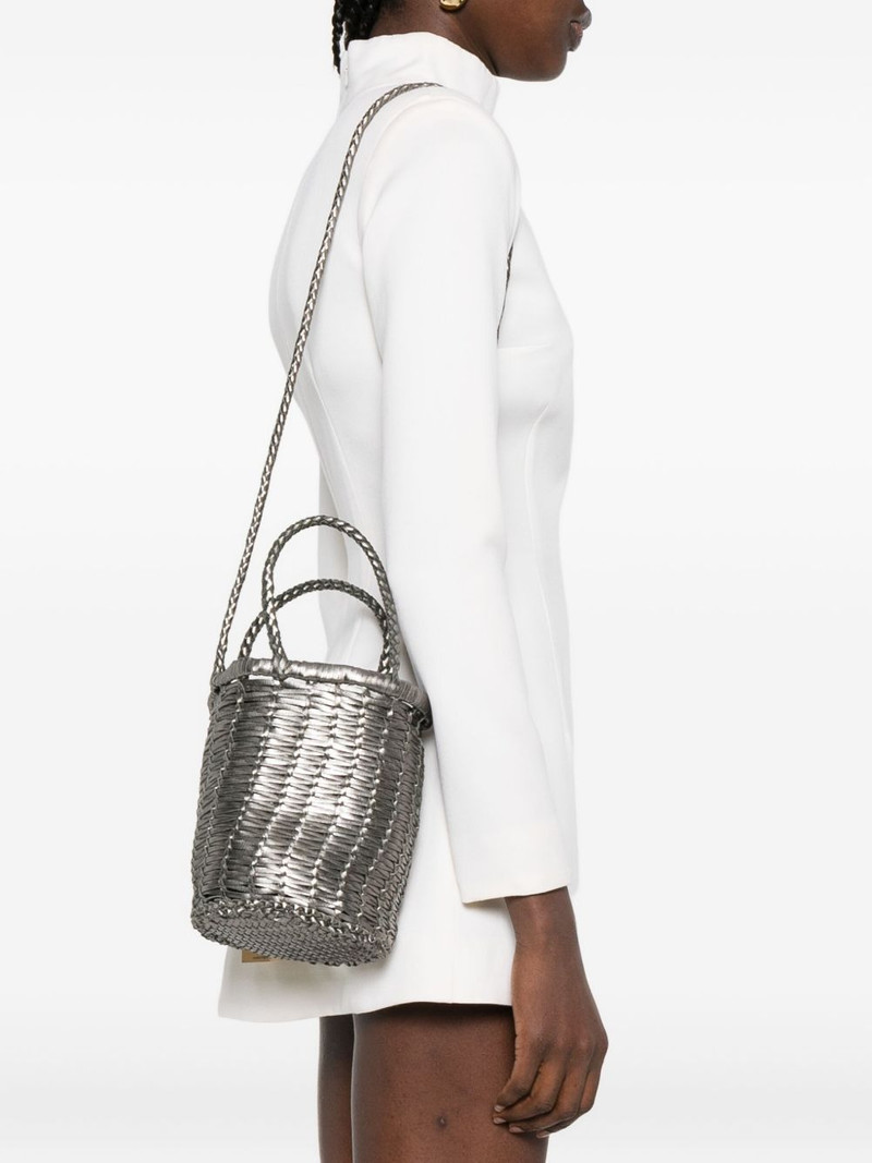 DRAGON DIFFUSION woven leather bucket bag outlook