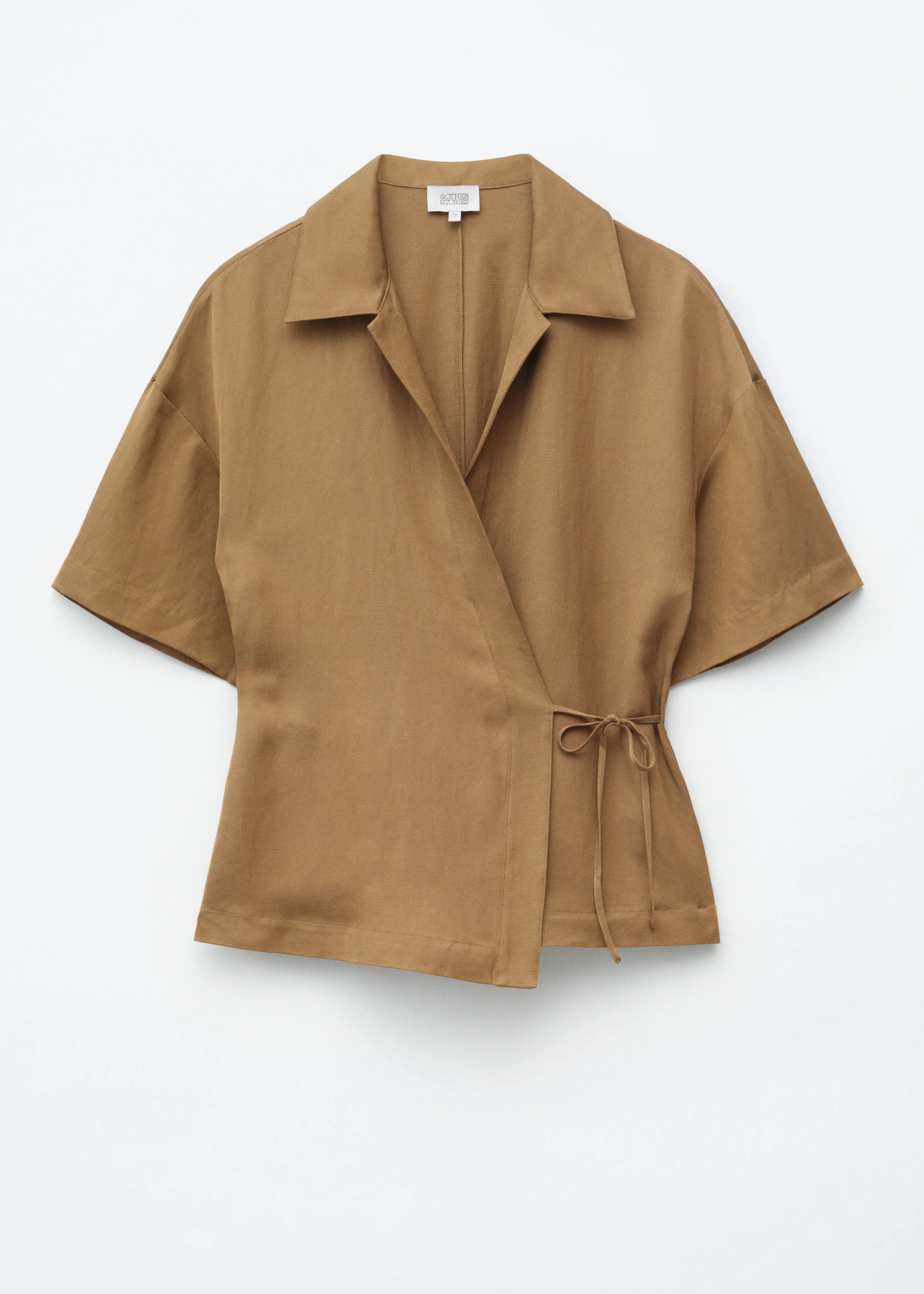 Wrap Short-Sleeve Shirt - 1