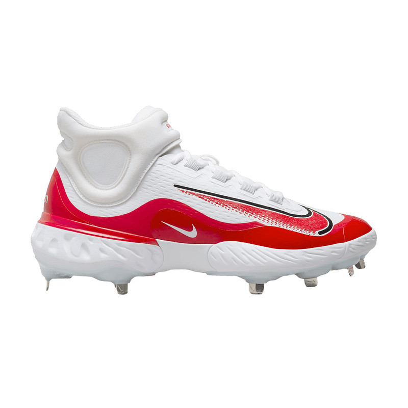 Alpha Huarache Elite 4 Mid 'White University Red' - 1