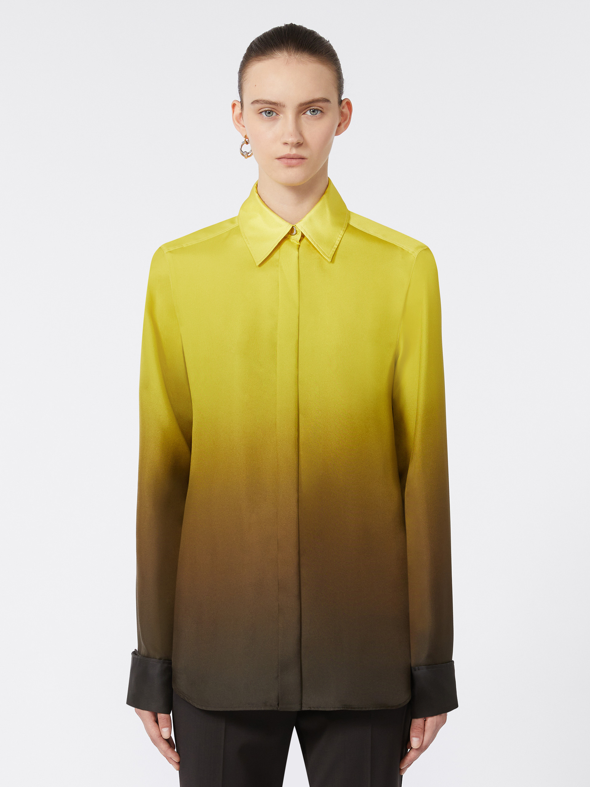 AGO Slim-fit silk dégradé shirt - 3