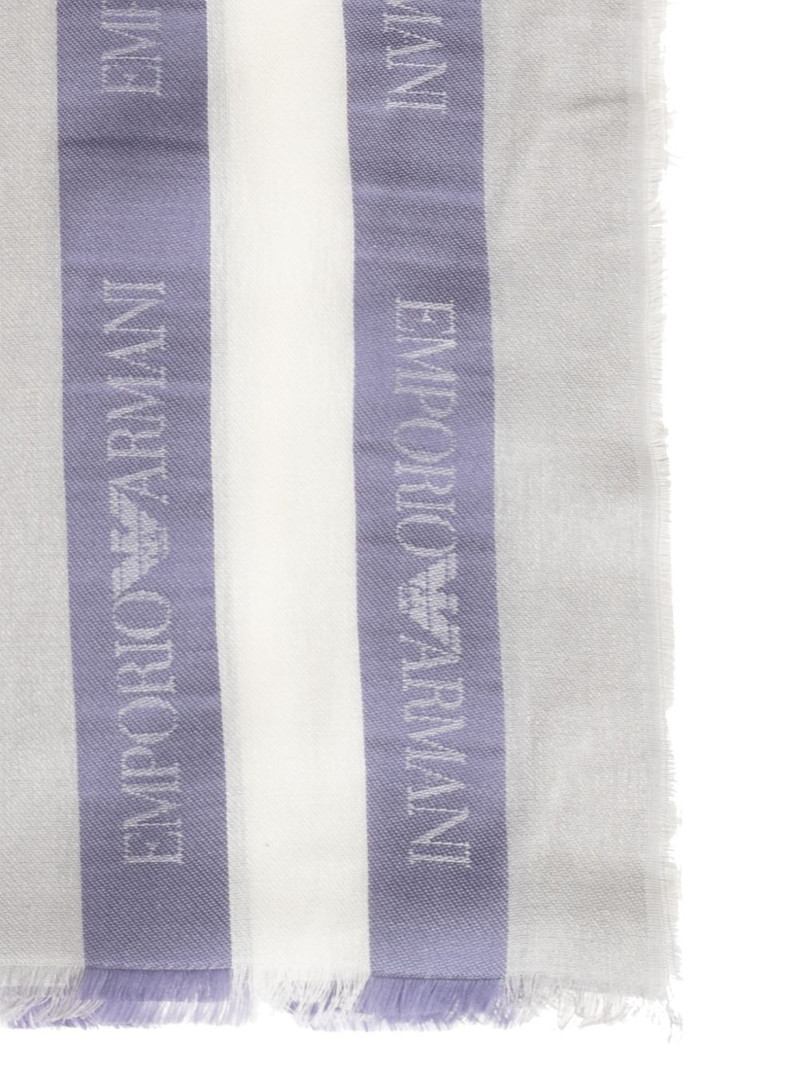 EMPORIO ARMANI striped scarf outlook