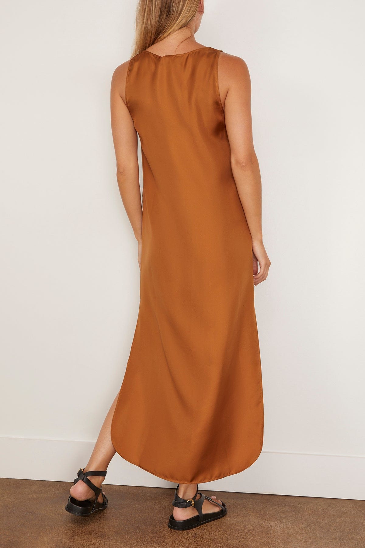 Nada Long Dress in Ocher - 4