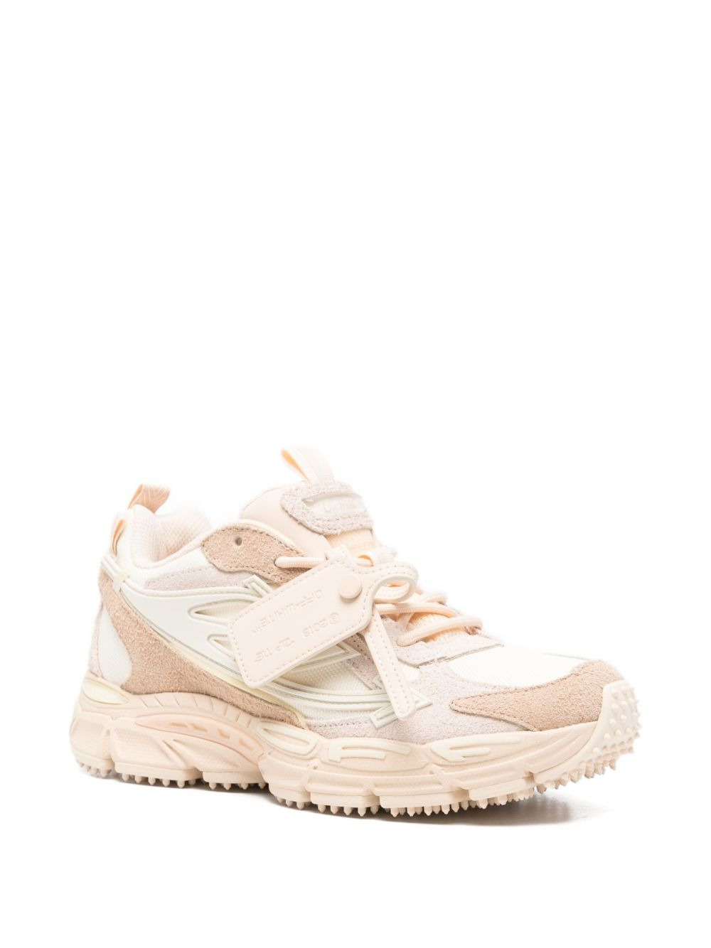 suede-panelled sneakers - 2