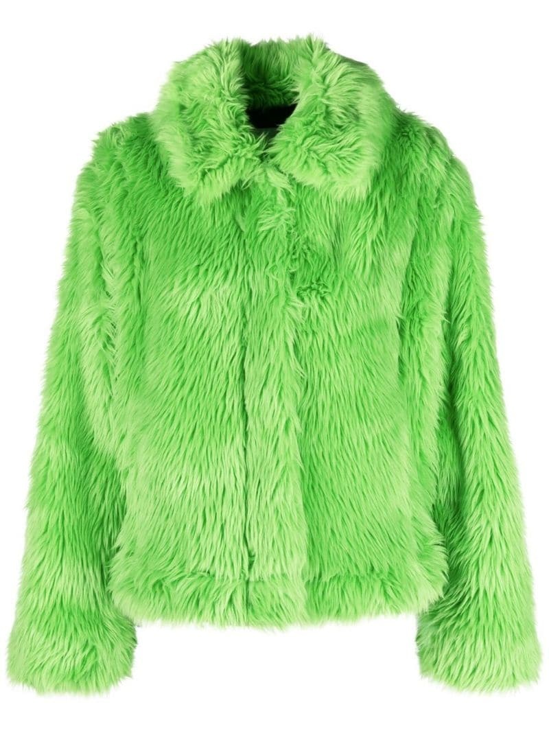 faux-fur jacket - 1