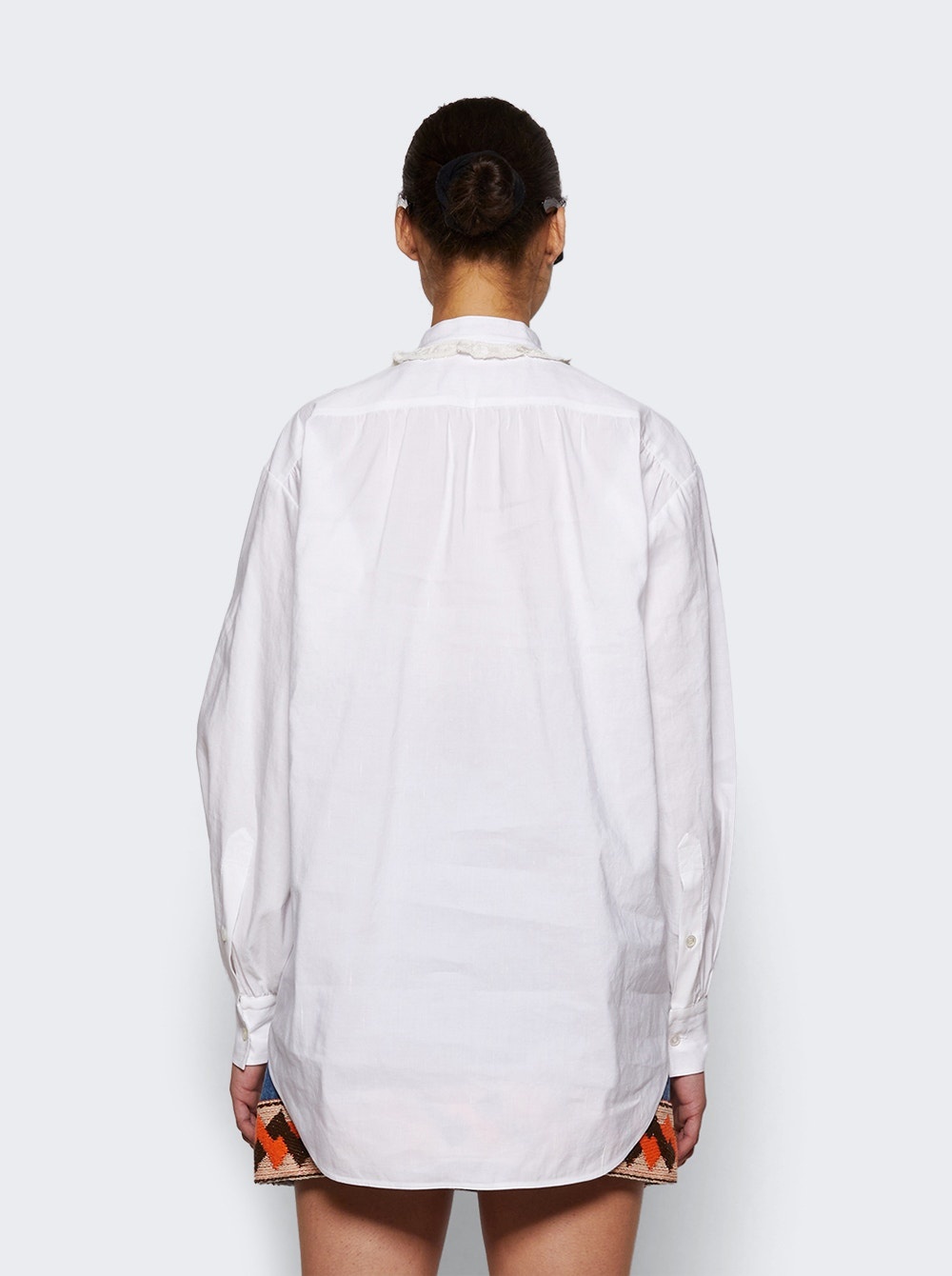 Embroidered Top Bianco - 5