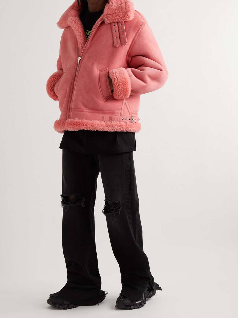 VETEMENTS Oversized Shearling Jacket outlook