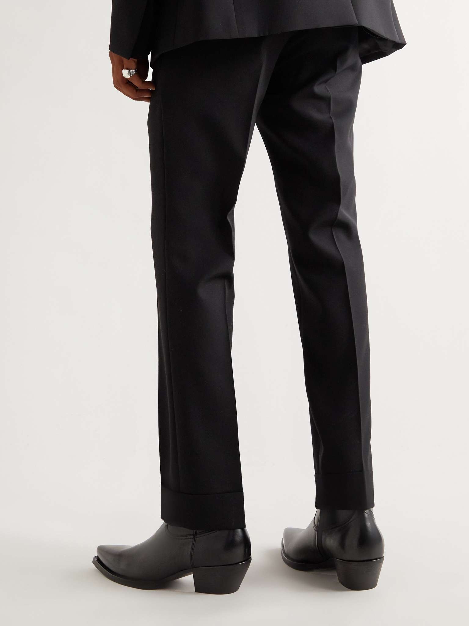 Slim-Fit Virgin Wool Suit Trousers - 4