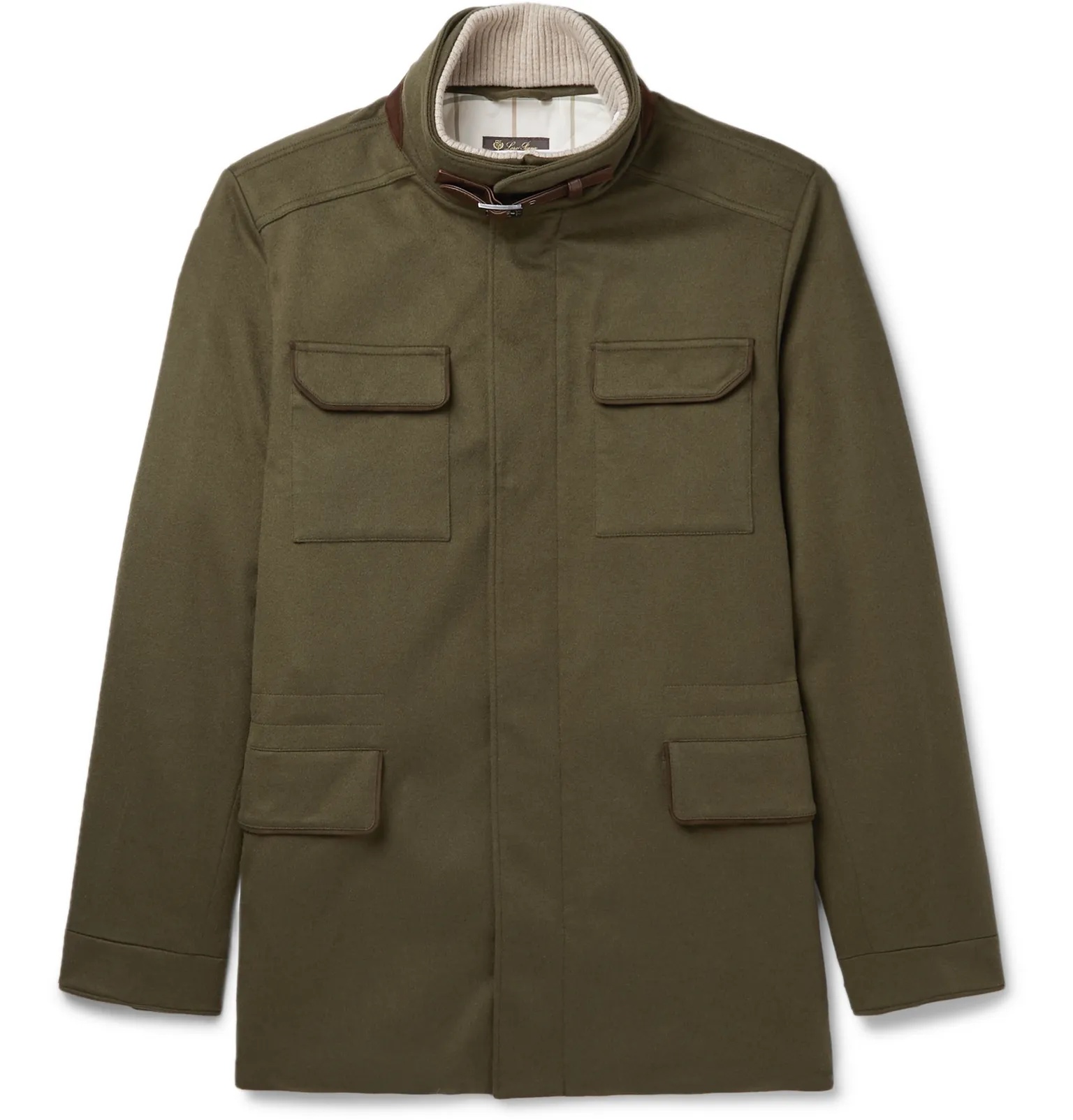 Suede- and Leather-Trimmed Storm System® Cashmere-Blend Field Jacket - 1