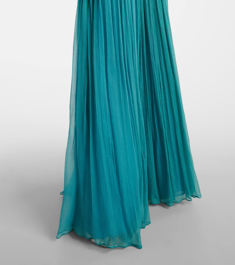Adamaris embellished silk-blend chiffon gown 5