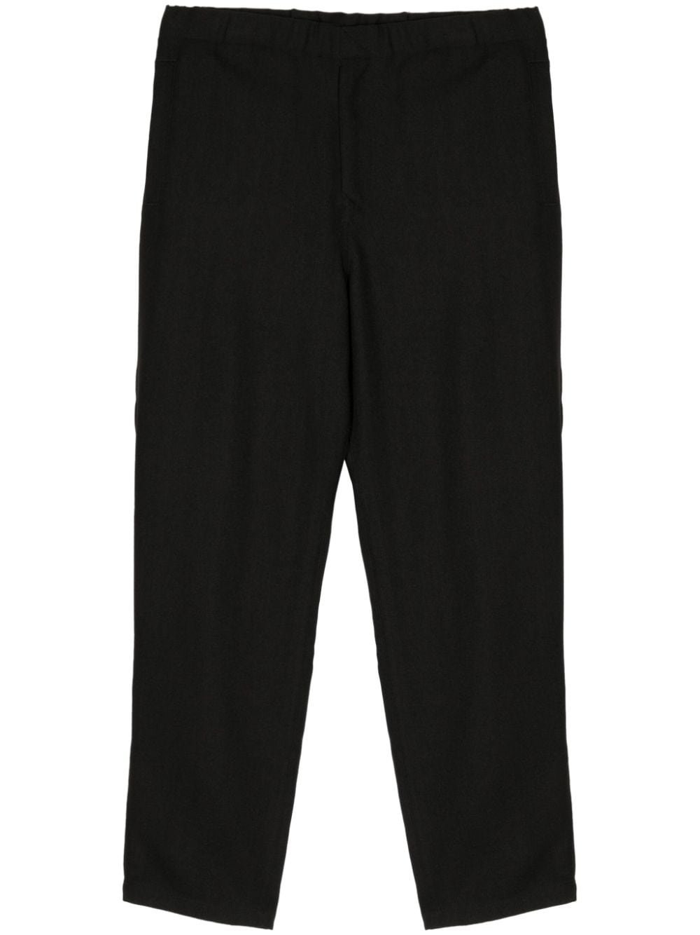 elasticated tapered trousers - 1