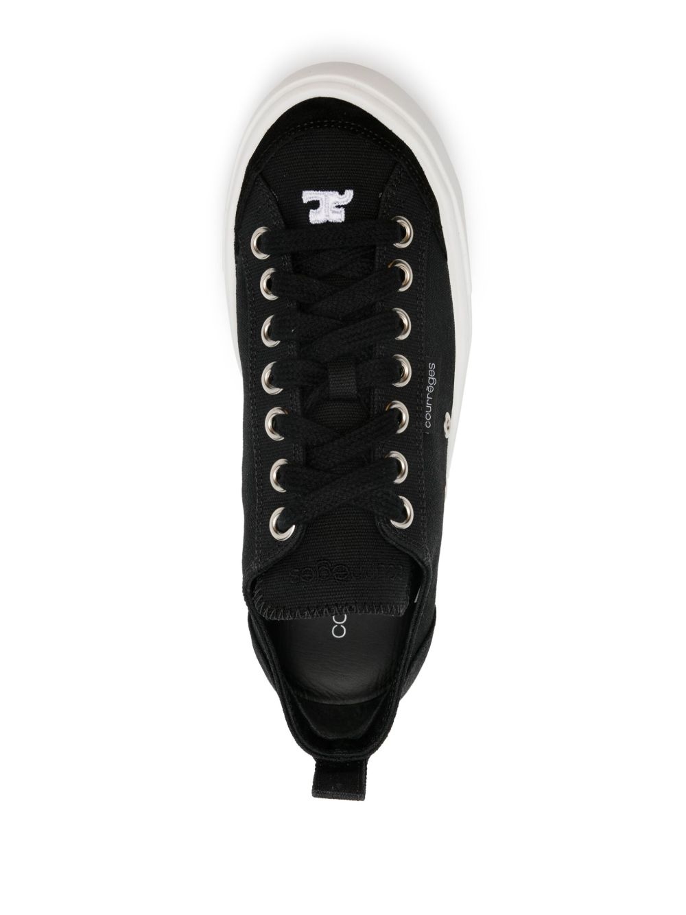 Canvas 01 embroidered-logo sneakers - 4