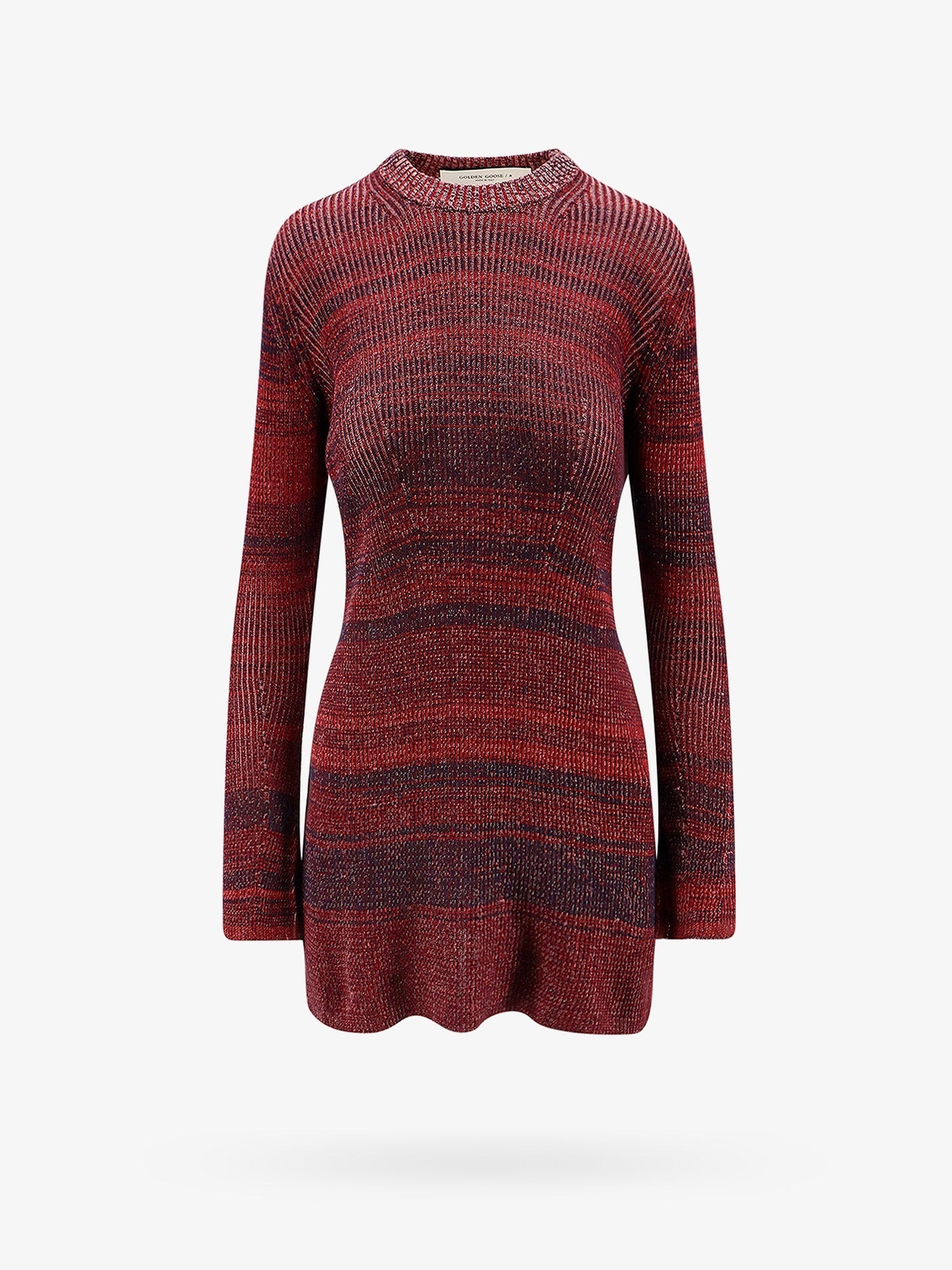 Golden Goose Deluxe Brand Women Knitted Multicolor Mini Dress With Stars Detail - 1