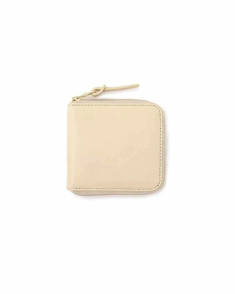 LEATHER BI-FOLD WALLET IVORY - 1