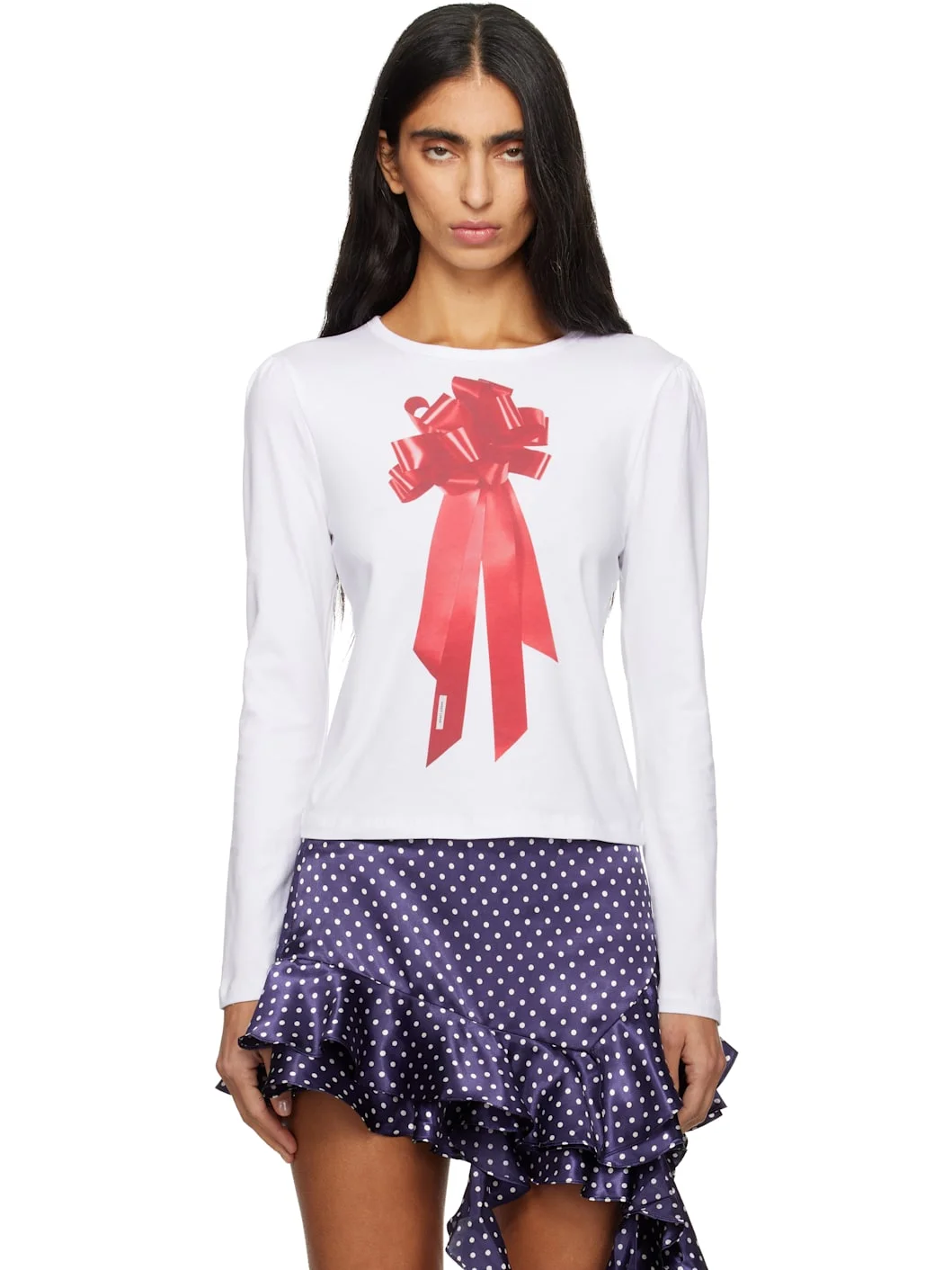 White Present Nap T-shirt - 1