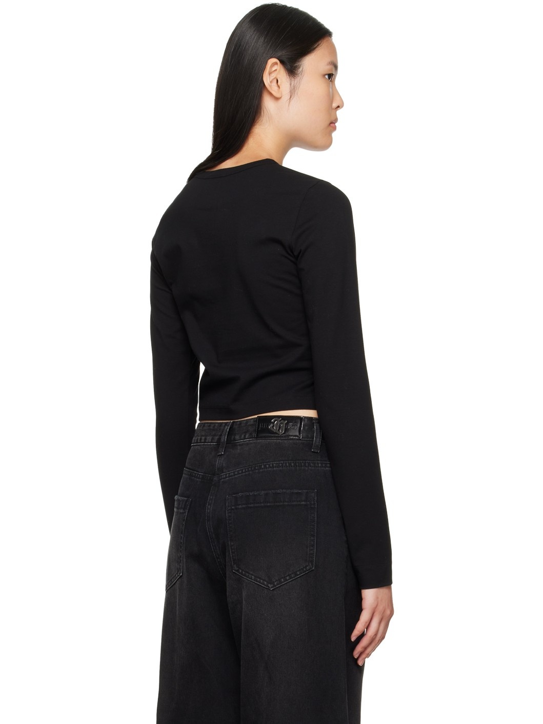 SSENSE Exclusive Black Long Sleeve T-Shirt - 3