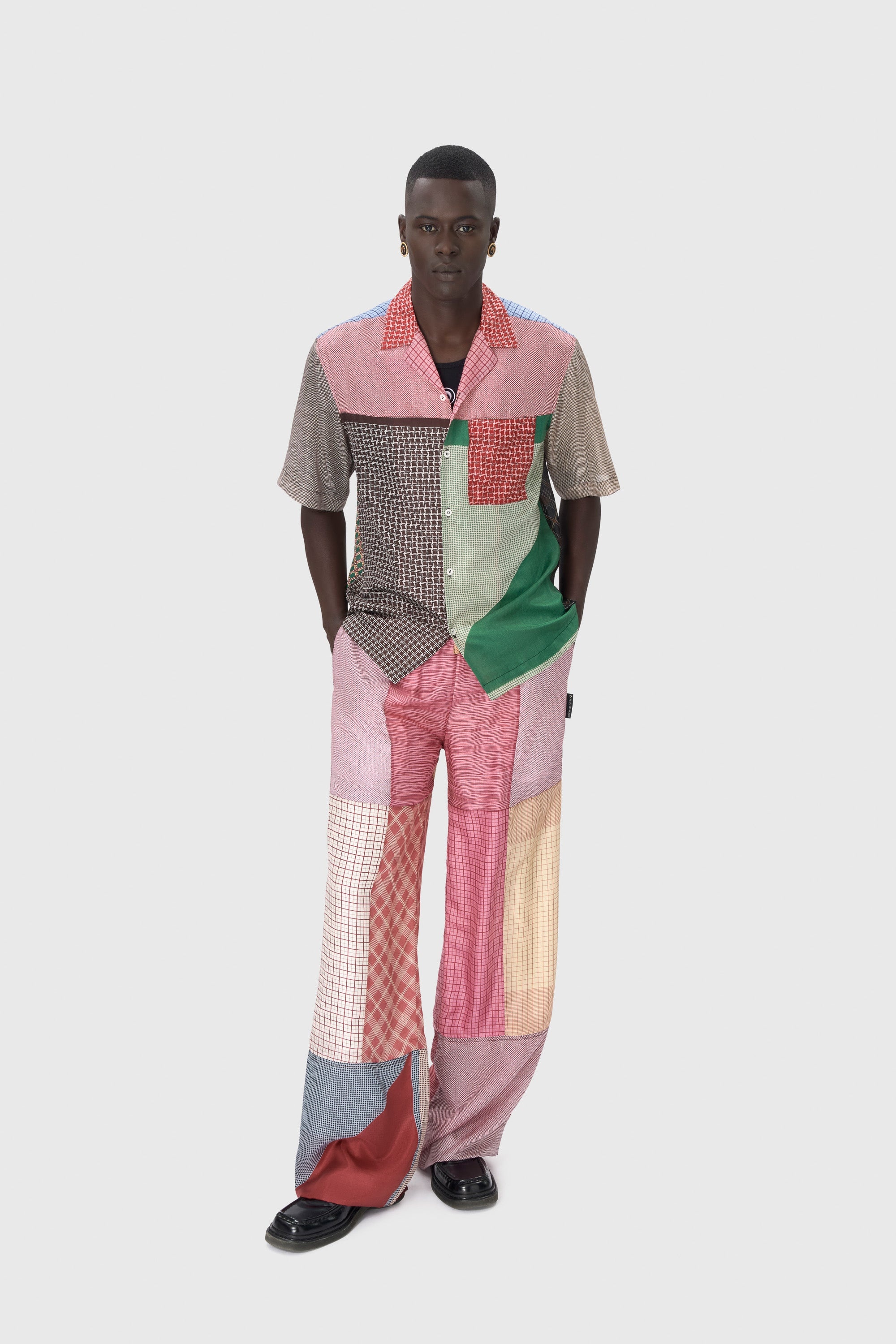 Regenerated Silk Scarves Bowling Shirt - 2