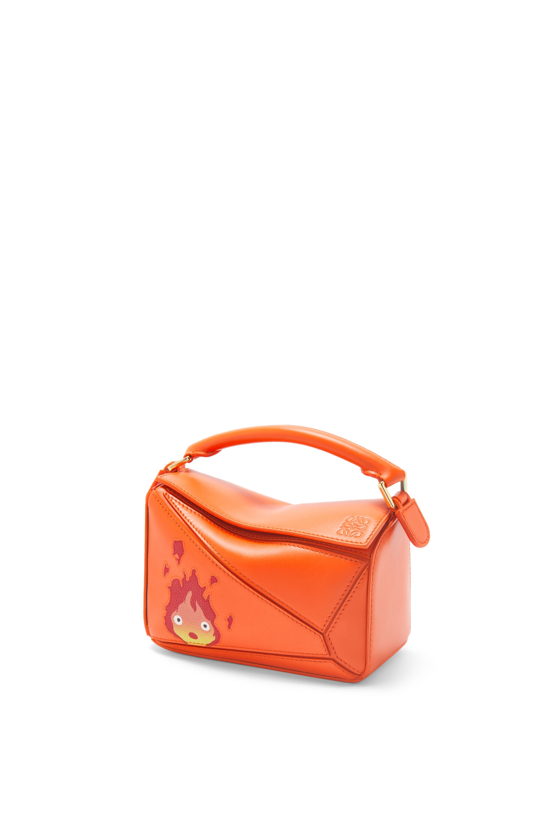 Calcifer mini Puzzle bag in satin calfskin - 1