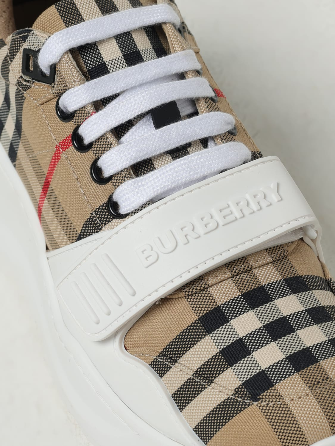 Burberry New Regis sneakers in fabric with jacquard Vintage Check - 4