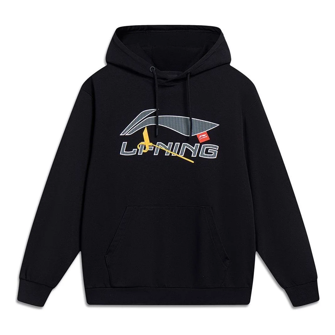 Li-Ning Essential Graphic Hoodie 'Black' AWDT601-1 - 1