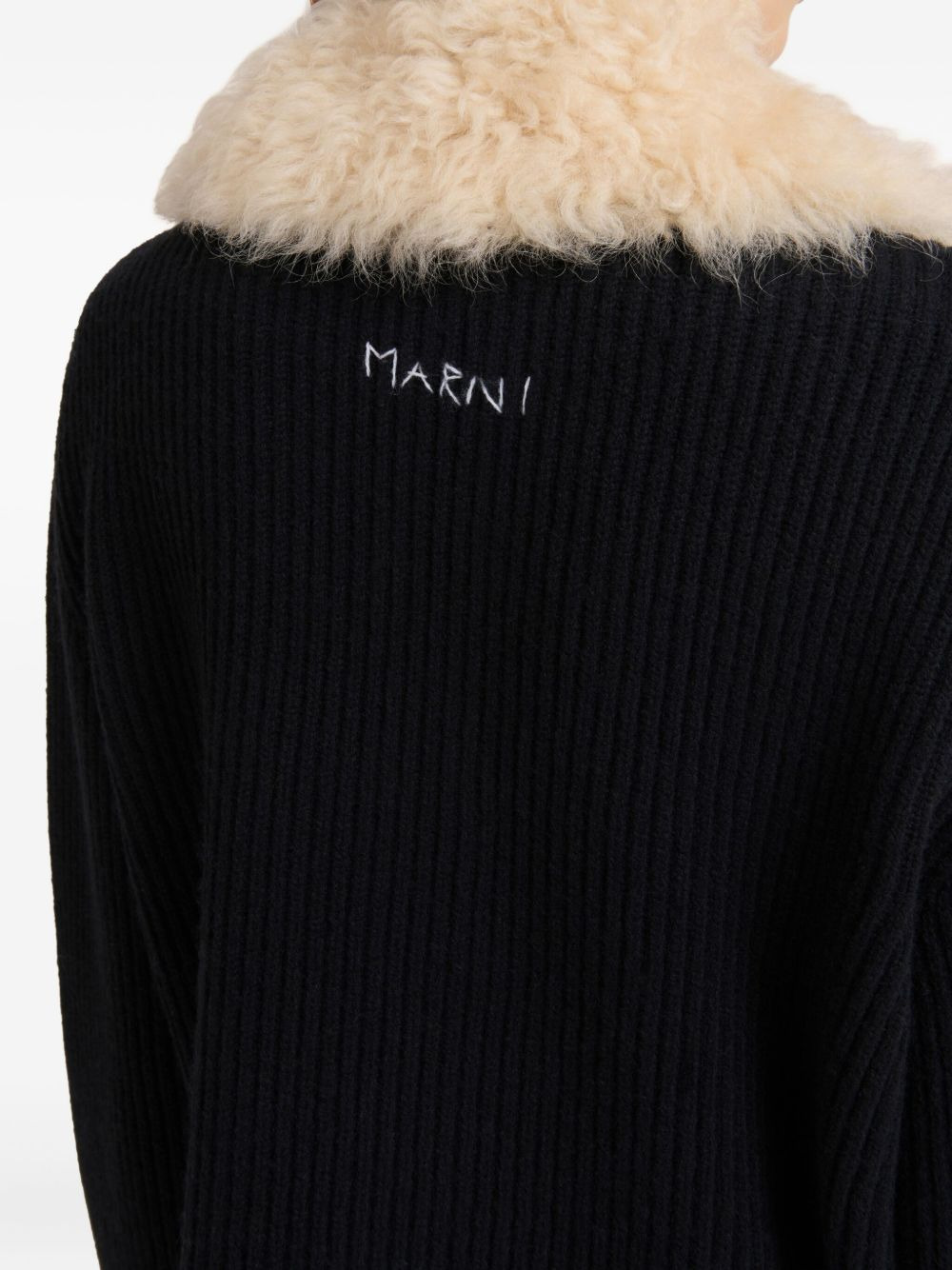 fur-collared zip jacket - 6