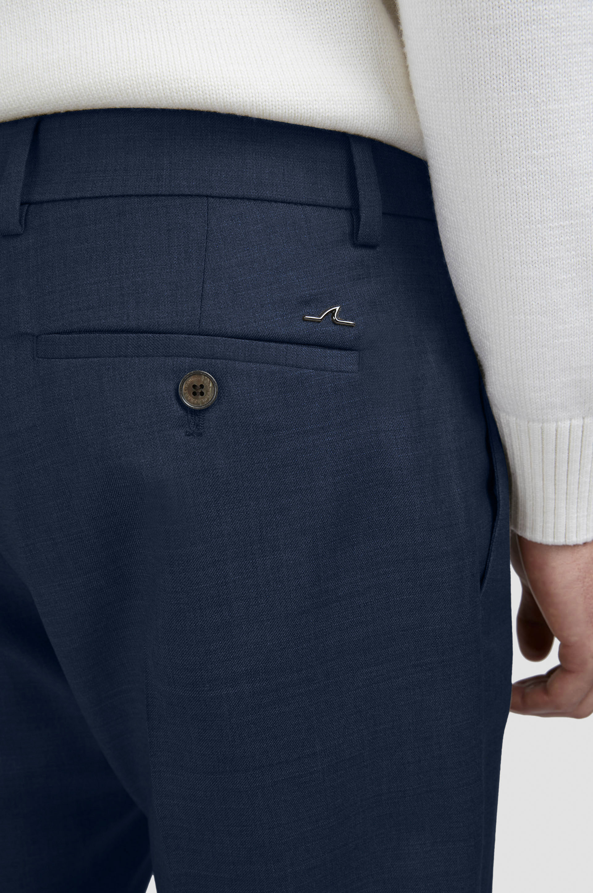 WOOL CHINO TROUSERS - 4