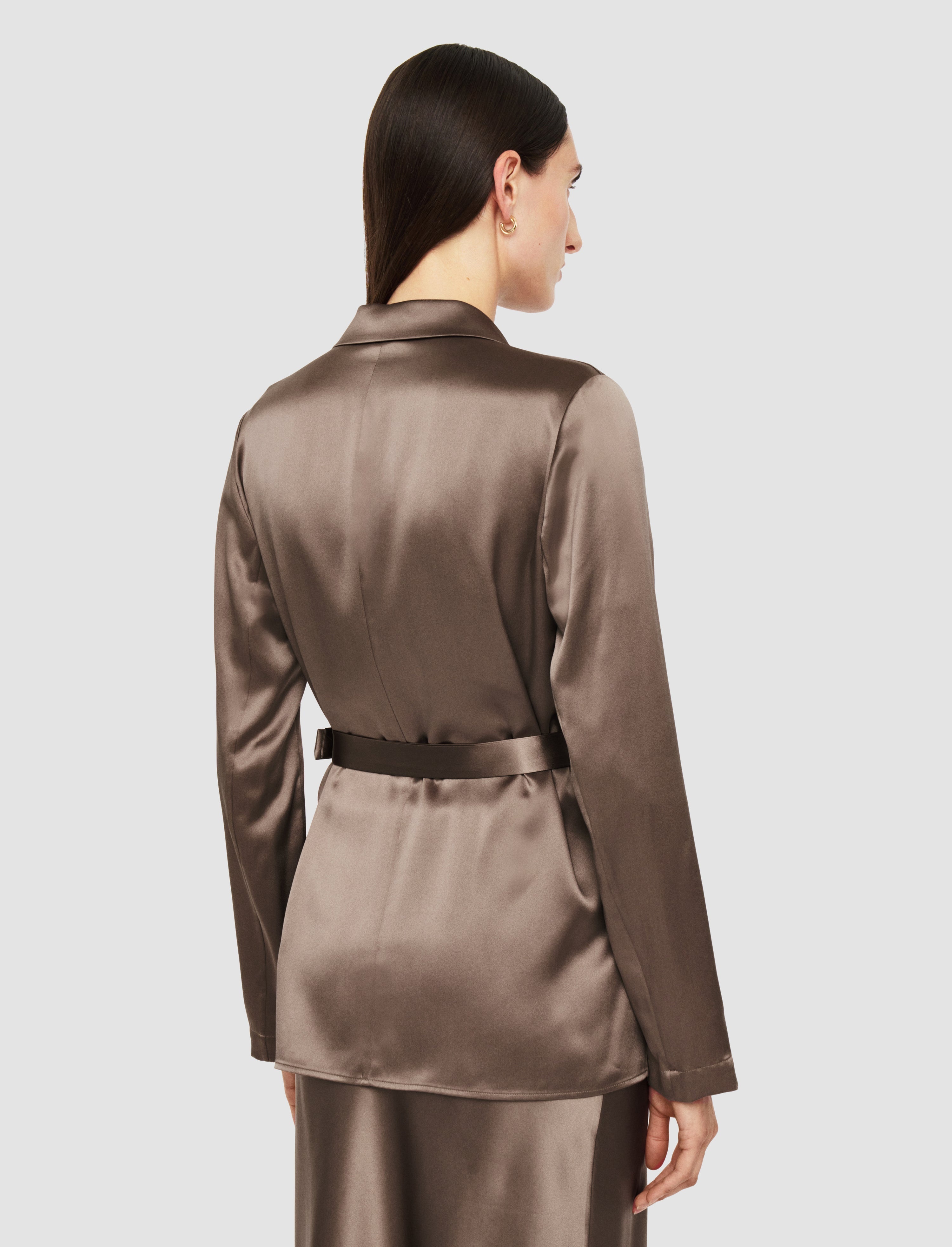 Joubert Silk Satin Jacket - 4