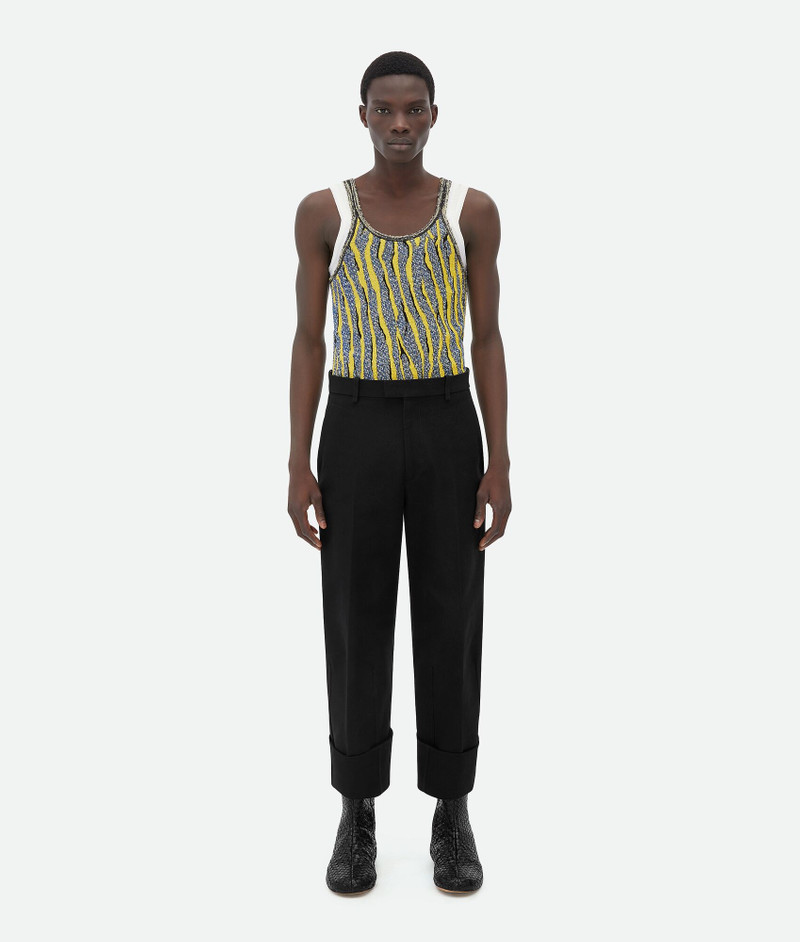 Lapeled Ottoman Light Cotton Pants 1