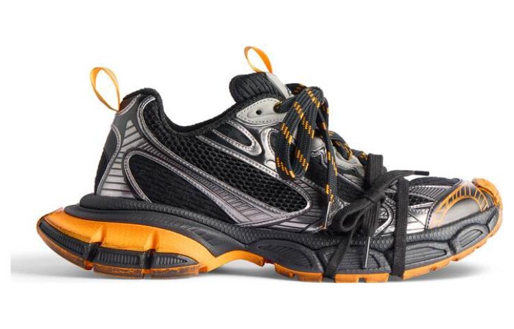 Balenciaga 3XL Sneakers 'Black Orange Grey Mesh and Polyurethane' 734734W3XL31178 - 2