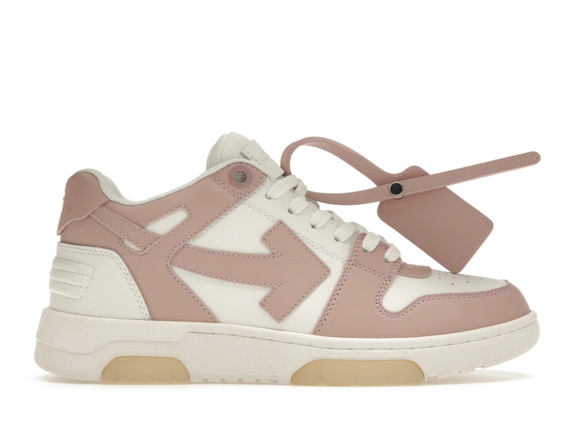 OFF-WHITE Out Of Office "OOO" Low Tops White Pink (W) - 1