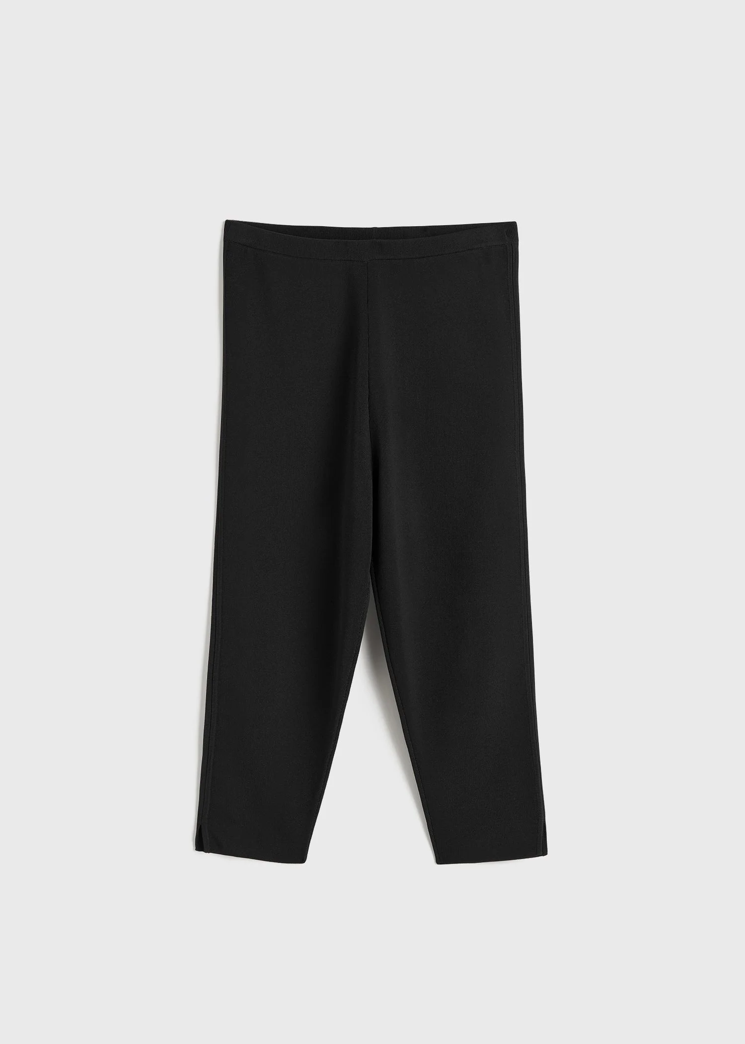 Compact knit capri trousers black - 1