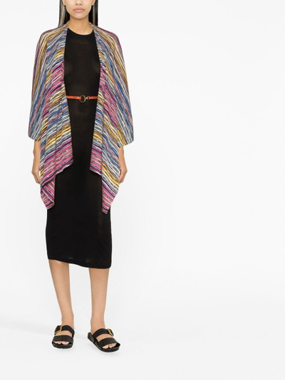 Missoni striped knitted cape cardigan outlook