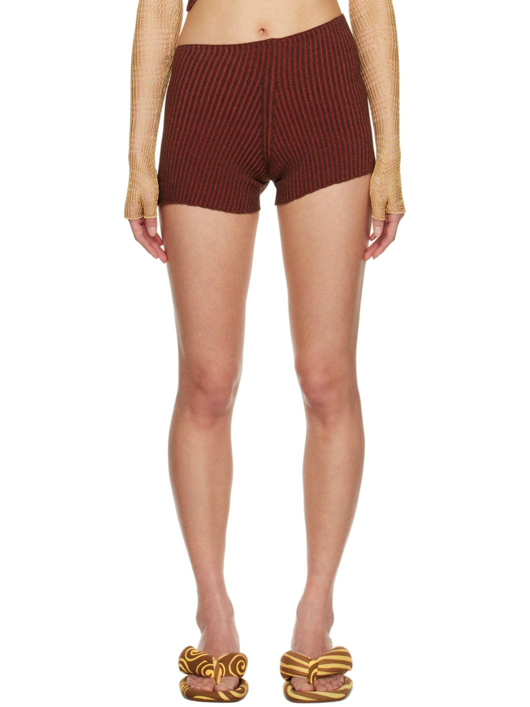 SSENSE Exclusive Orange Shorts - 1