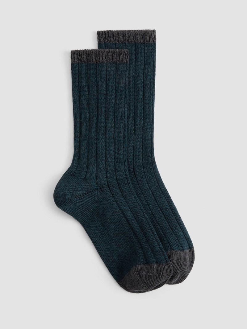 Cotton Marl Rib Sock 1