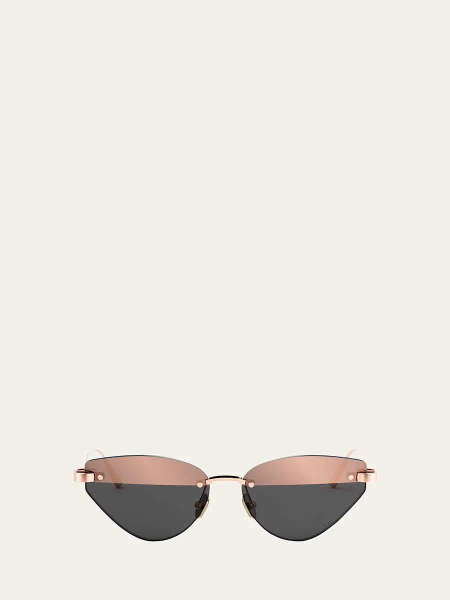 CDior B5U Metal Cat-Eye Sunglasses - 1