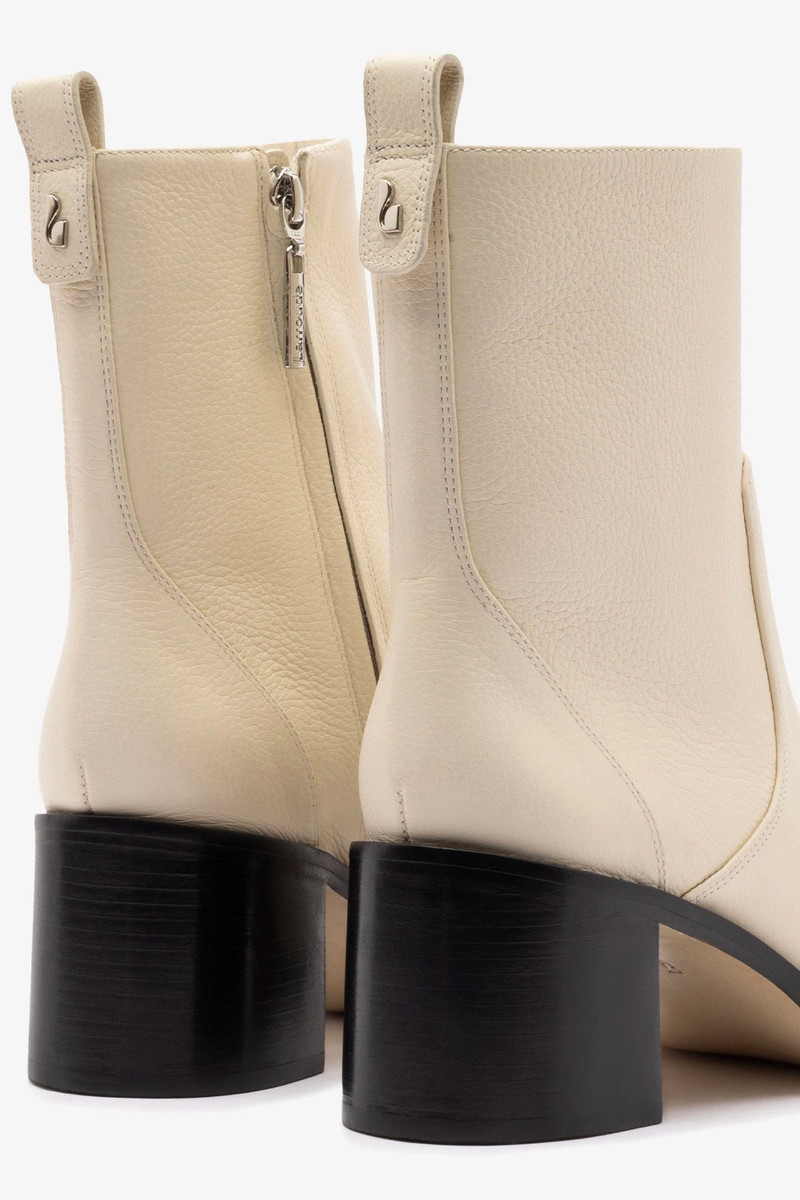 Mini Ricky Boot In Ivory Leather 4